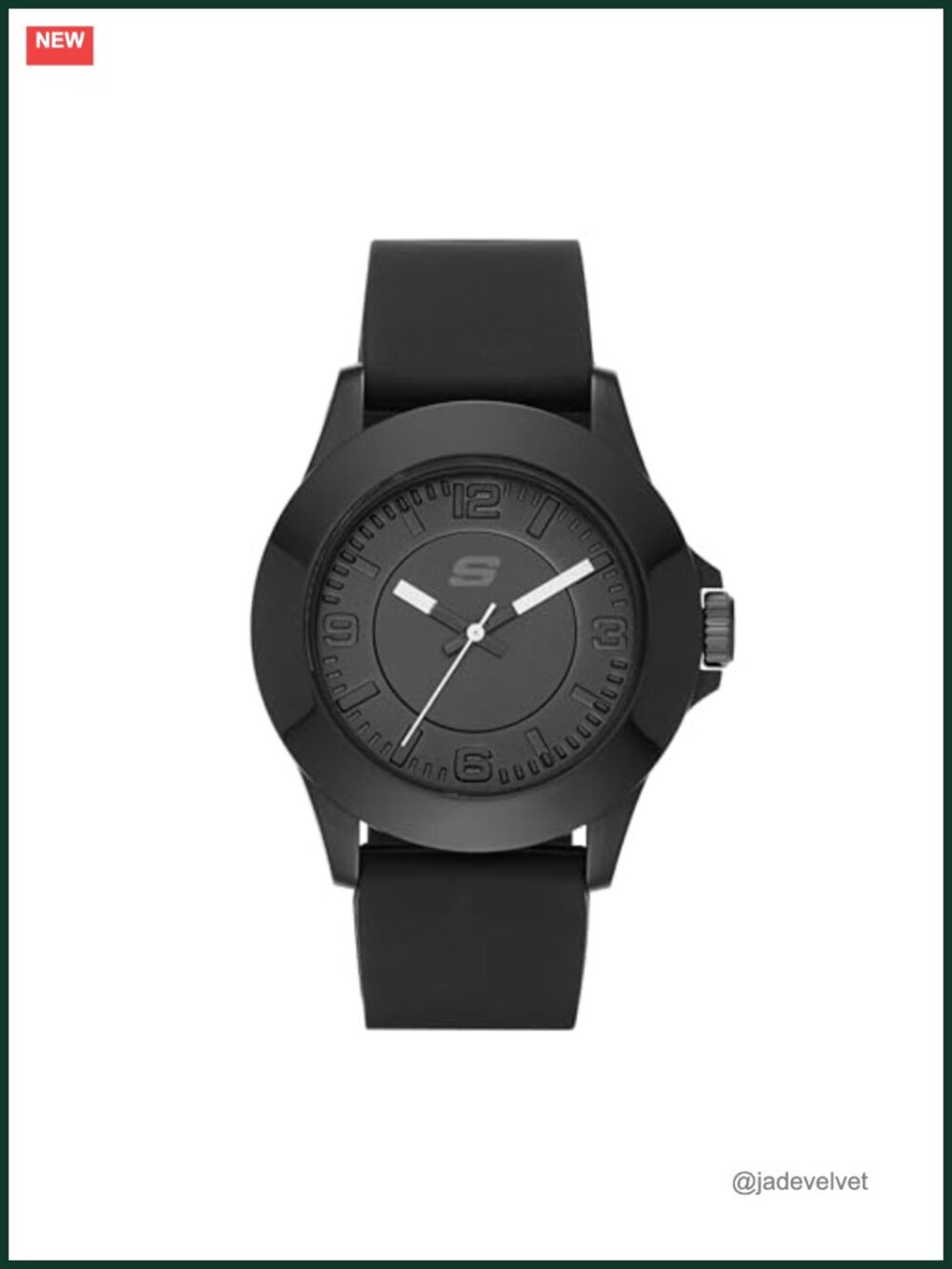 Rosencrans Midsize Quartz Watch Three-Hand Analog Silicone Band 40mm